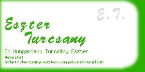 eszter turcsany business card
